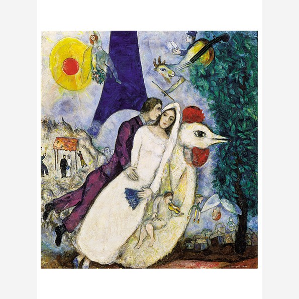 230 Chagall, Marc, The Bride and Groom of the Eiffel Tower