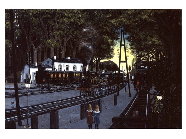 138 Delvaux, Paul, Train Station in a Forest
